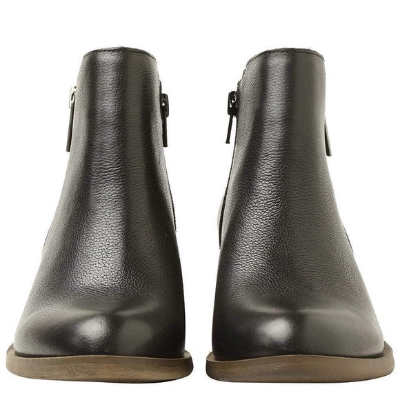 kensie Women's Black Leather Short Ankle Boots New - Picture 4 of 11